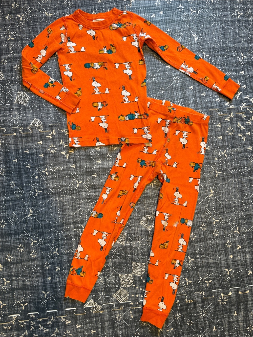 Hanna 6-7 Organic Snoopy Long Johns